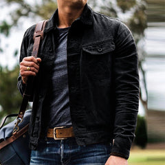 Stylish Men's Casual Jacket with Chest Pocket Design