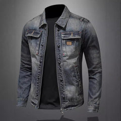 Stylish Men's Denim Jacket - Perfect for Casual and Outdoor Adventures