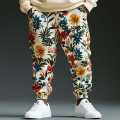 Men's Trendy Floral Print Sports Trousers MTA2582C1P