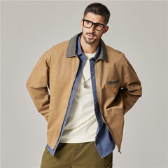 Stylish Men's Casual Jacket With Functional Pockets And Classic Design