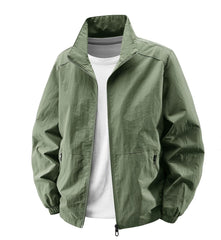 Lightweight Khaki Jacket for Men - Perfect for Casual and Outdoor Activities