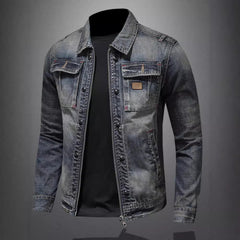 Stylish Men's Denim Jacket - Perfect for Casual and Outdoor Adventures