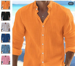 Stylish Men's White Button-Up Shirt for Casual and Formal Wear