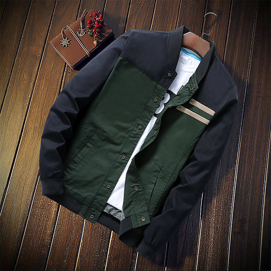 Stylish Men's Bomber Jacket - Perfect for Casual and Outdoor Adventures