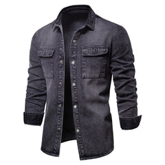 Stylish Denim Shirt For Men - Perfect For Casual And Semi-Formal Occasions