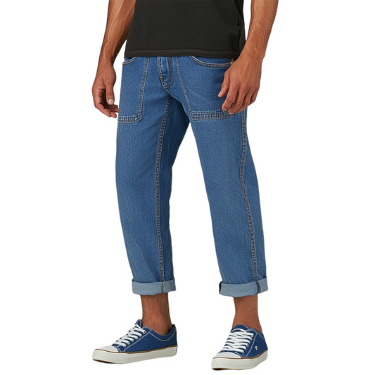Men's Solid Color Vintage Casual Jeans MTA0354D2X