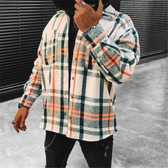 Stylish Plaid Button-Up Shirt for Men - Perfect for Casual and Semi-Formal Occasions