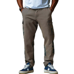 Men's Early Spring Fashion Retro Printed Casual Pants MTA2639C3P