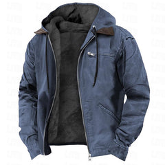 Winter Warmth Hooded Jacket with Faux Fur Lining - Perfect for Cold Weather Adventures