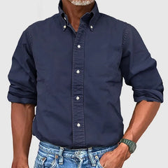 Stylish Khaki Button-Up Shirt for Men - Perfect for Casual and Semi-Formal Occasions