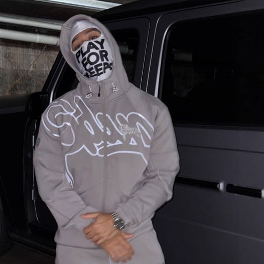 Stylish Hooded Sweatshirt with Unique Graphic Design