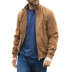 Stylish Men's Bomber Jacket For Casual And Outdoor Wear