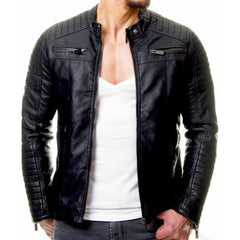 Stylish Burgundy Quilted Jacket for Men - Perfect for Casual and Fashionable Looks