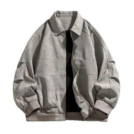 Stylish Brown Bomber Jacket for Men - Perfect for Casual and Outdoor Wear