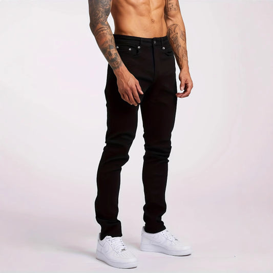 Stylish Black Skinny Jeans with White Sneakers - Perfect for Casual and Trendy Looks