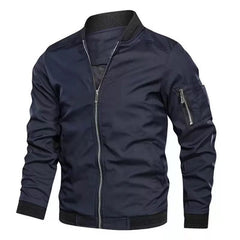Men's Military-Style Bomber Jacket - Stylish And Functional For Everyday Wear