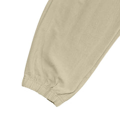 Men's Classic Casual Multi-Pocket Cotton And Linen Cargo Pants 31541550K