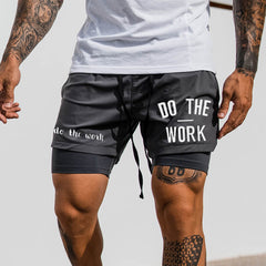 Men's "Do The Work" Motivational Workout Shorts - Ideal for Fitness Enthusiasts