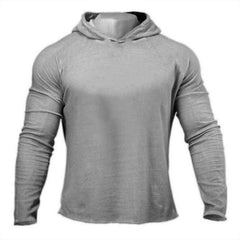 Men's Slim Fit Hooded Long Sleeve Top For Active Wear