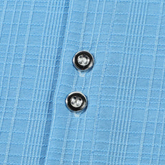 Men's Solid Color Textured Short Sleeve Shirt MTA1857C8X