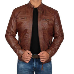 Stylish Men's Biker Jacket with Classic Design and Modern Fit