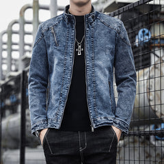 Stylish Denim Jacket with Faux Fur Lining - Perfect for Casual and Outdoor Wear