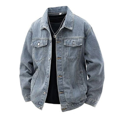 Stylish Black Denim Jacket for Men - Perfect for Casual and Trendy Looks