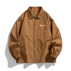 Stylish Military Green Coach Jacket for Men - Perfect for Casual and Outdoor Activities