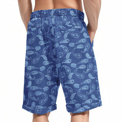 Men's Paisley Print Elastic Shorts MTA0170D2X