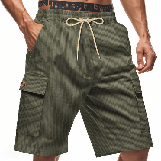 Men's Casual Striped Texture Casual Shorts MTA0712D1X