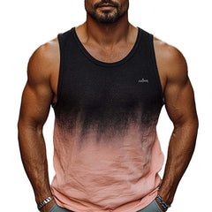 Men's Cool Gradient Contrast Printed Casual Tank Top MTA2510C5U