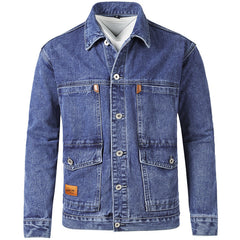 Stylish Men's Denim Jacket - Perfect for Casual and Outdoor Adventures