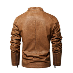 Stylish Men's Leather Jacket - Perfect For Casual And Formal Wear