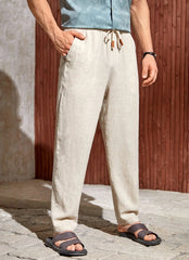 Stylish Drawstring Waist Trousers for Men - Perfect for Casual and Outdoor Activities