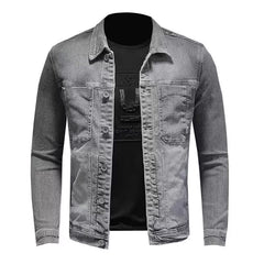 Stylish Men's Denim Jacket - Perfect For Casual And Outdoor Wear
