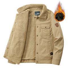 Warm Winter Jacket with Faux Fur Lining for Men - Perfect for Outdoor Activities
