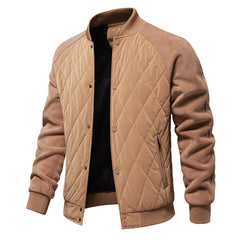 Quilted Panel Bomber Jacket for Men - Stylish and Versatile Winter Outerwear