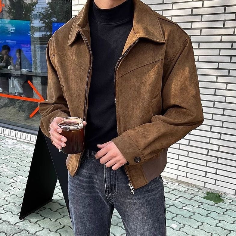 Stylish Brown Jacket for Men - Perfect for Casual and Urban Looks