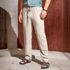 Stylish Drawstring Waist Trousers for Men - Perfect for Casual and Outdoor Activities