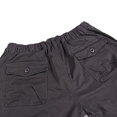 Men's Vintage Outdoor Tactical Cotton Elastic Waist Multi-Pocket Loose Cargo Pants