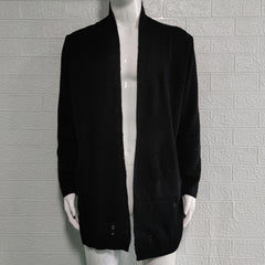 Men's Olive Green Distressed Longline Cardigan - Perfect For Casual And Fashionable Looks