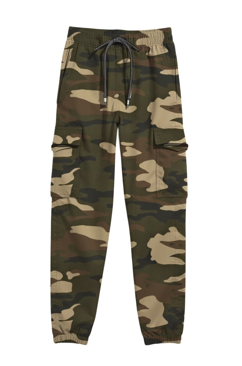 Camo Cargo Jogger Pants