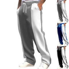 Stylish Color-Block Track Pants for Men - Perfect for Casual and Sporty Looks