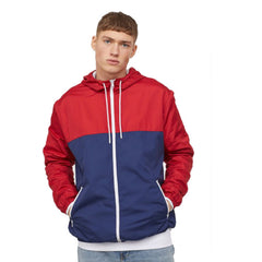 Camouflage Panel Windbreaker Jacket for Men - Perfect for Outdoor Adventures