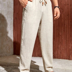 Stylish Drawstring Waist Trousers for Men - Perfect for Casual and Outdoor Activities