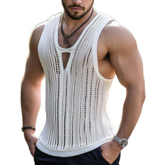 Men's Comfortable Summer Basics Classic Knit Tank Top MTA2820C6U