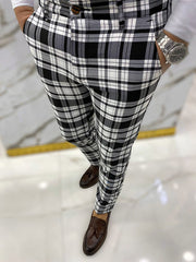 Stylish Plaid Trousers For Men - Perfect For Casual And Formal Occasions