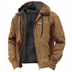 Winter Warmth Hooded Jacket with Faux Fur Lining - Perfect for Cold Weather Adventures