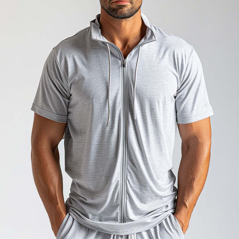 Men's Solid Color Simple Sports T-Shirt MTA1868C6P