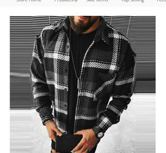 Stylish Plaid Button-Up Shirt for Men - Perfect for Casual and Semi-Formal Occasions